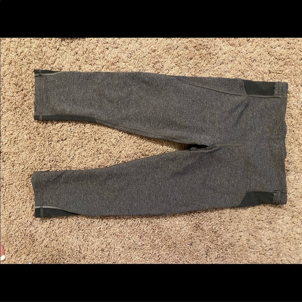 Lululemon Cropped Grey Leggings